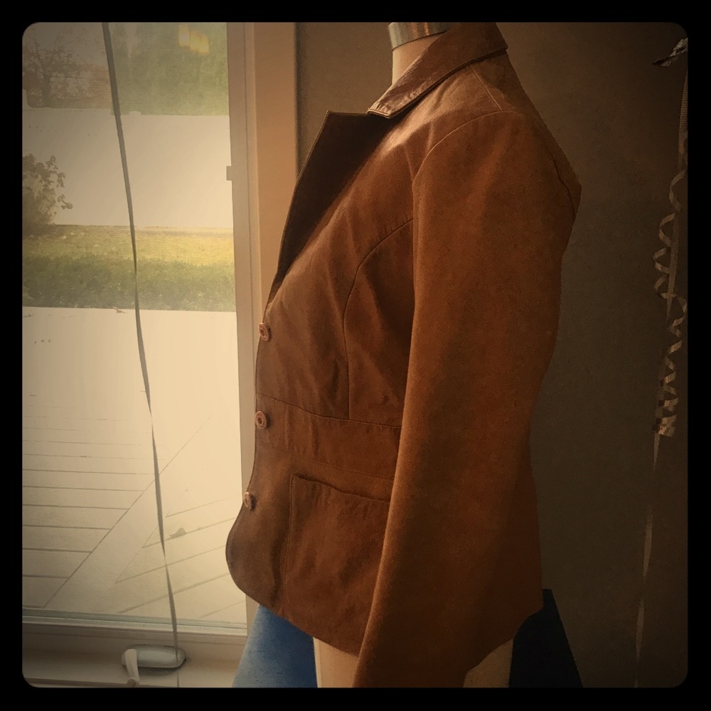 Leather Blazer Jacket